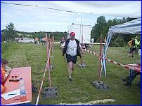 Zieleinlauf eines Nordic-Walker -Klick-