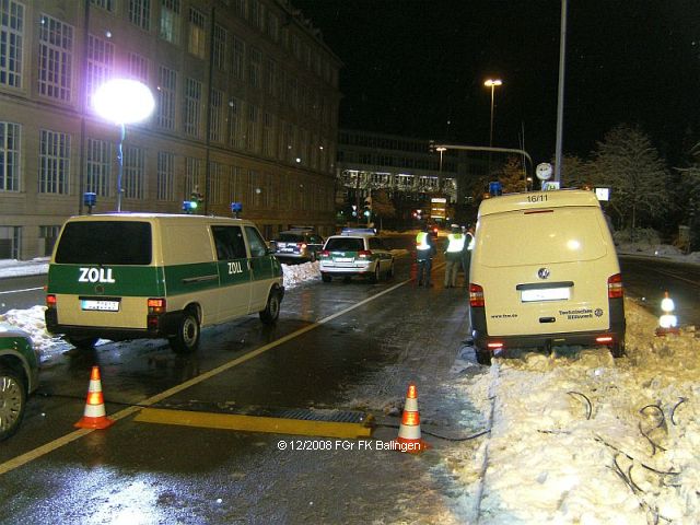 Blick in die Kontrollstelle in Albstadt-Ebingen