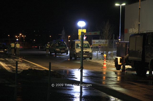 Übersicht über die erste Kontrollstelle in Balingen