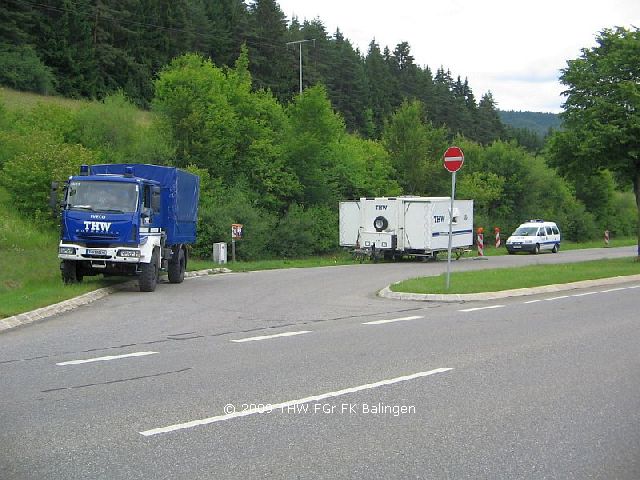 Ausfahrt aus der Kontrollstelle