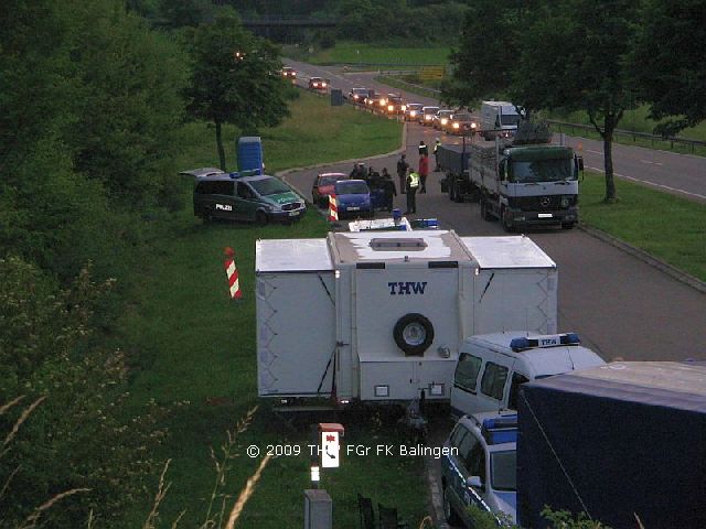 Stau auf der Bundesstraße