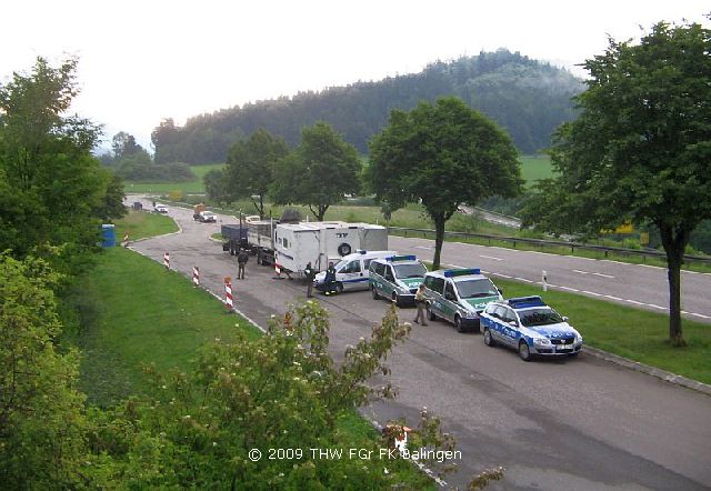 Die Kontrollstelle ist einsatzklar
