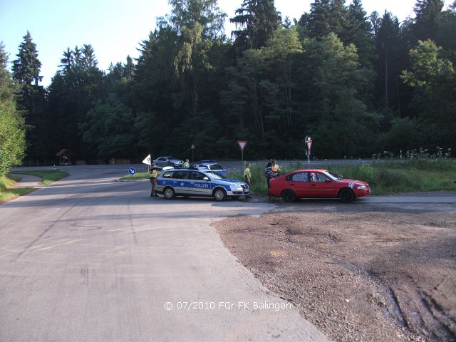 Kontrollstelle in Balingen