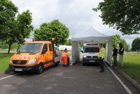 Aufbau des Mastertent zur Kontrolle