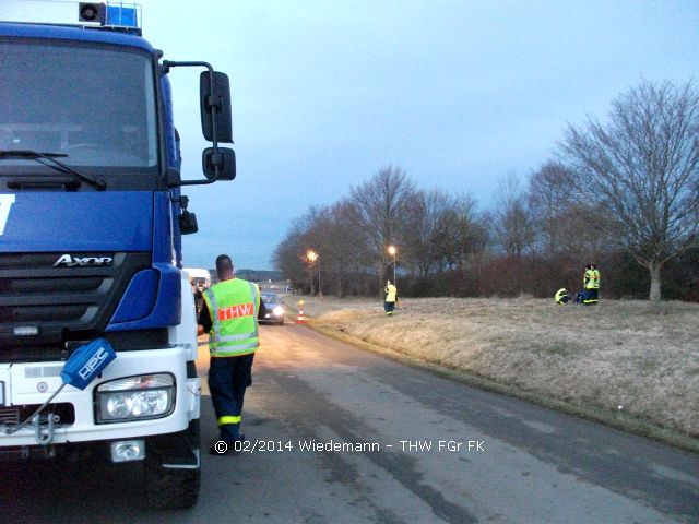 Ausleuchten der Kontrollstelle durch den TZ Balingen