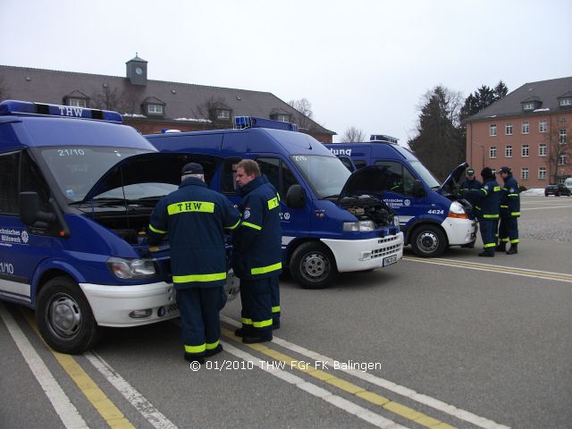 Es konnte an drei Fahrzeugen ausbildet werden