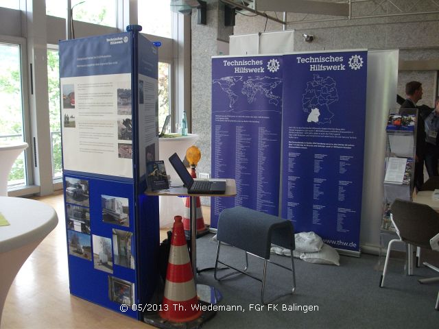 Ausstellung auf der ISCRAM 2013 in Baden-Baden