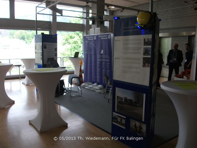 Ausstellung auf der ISCRAM 2013 in Baden-Baden