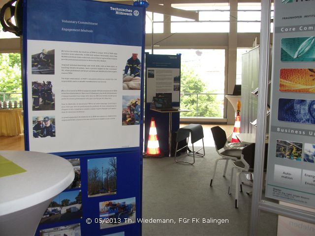 Ausstellung auf der ISCRAM 2013 in Baden-Baden