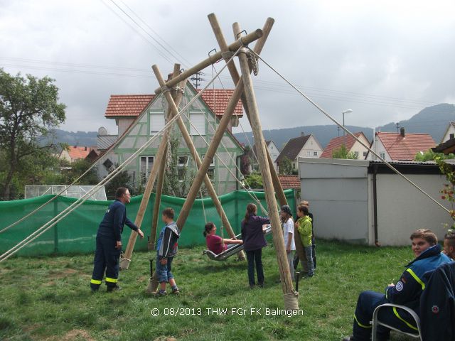 Schauckeln in der Riesenschaukel beim OV Balingen