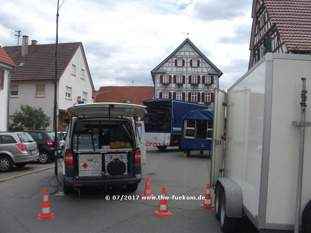 Ausstellung vor der Museumscheune in Ofterdingen 