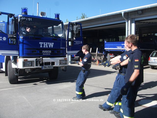 Ausbildung an der Seilwinde des GKW I