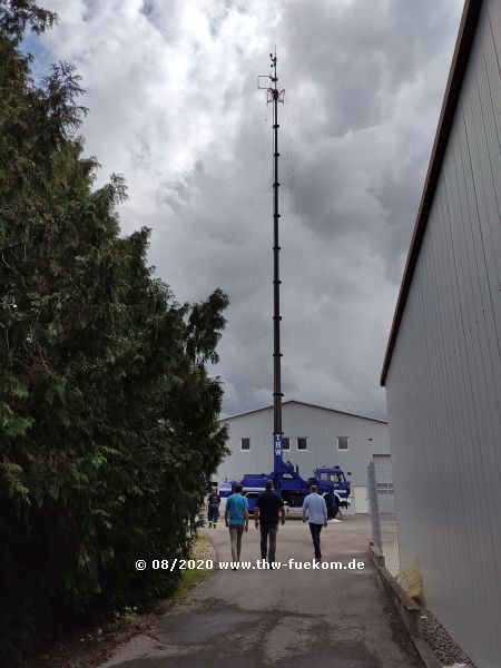 aufgebauter Mastkraftwagen in Ofterdingen