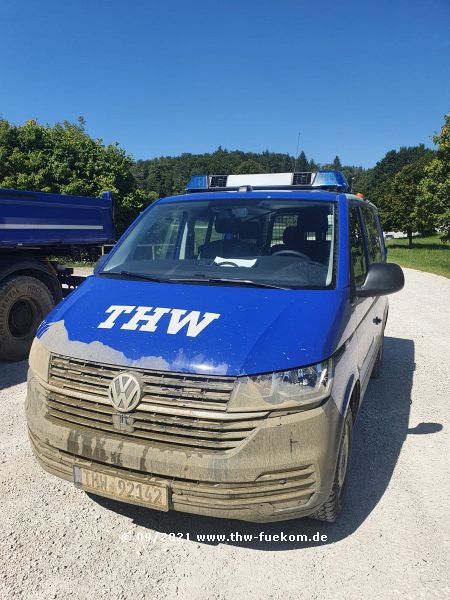 MTW Fachgruppe nach den Wasserdurchfahrten