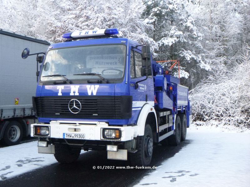 Technischer Halt auf dem Autohof Gramschatzer Wald