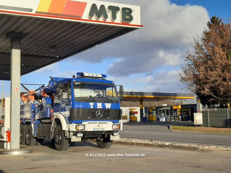 Vor der Rückfahrt erst einmal volltanken