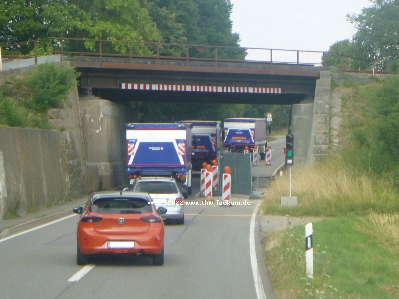 Rückfahrt der Teilnehmer in die THW Ortsverbände