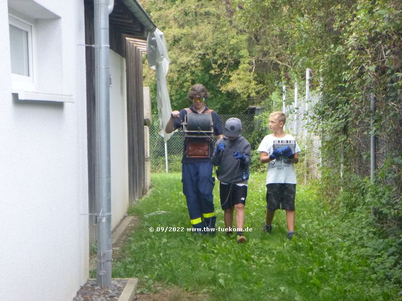 Abbau der Feldkabelleitung