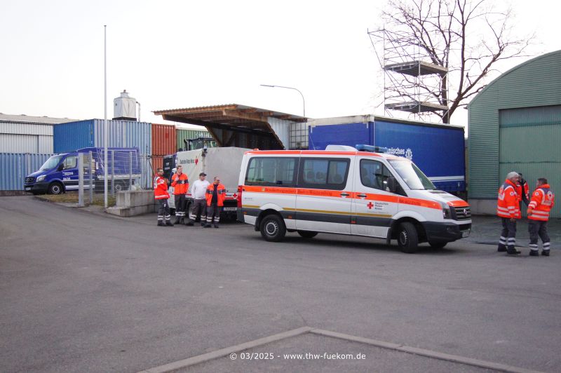DRK Einsatzeinheit beim Aufbau