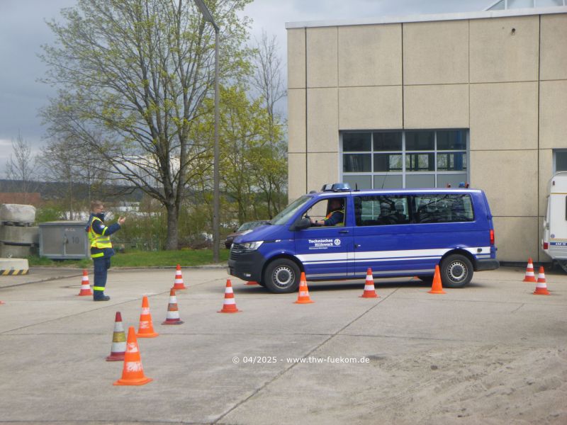 Rückwärtsfahren mit Einweiser