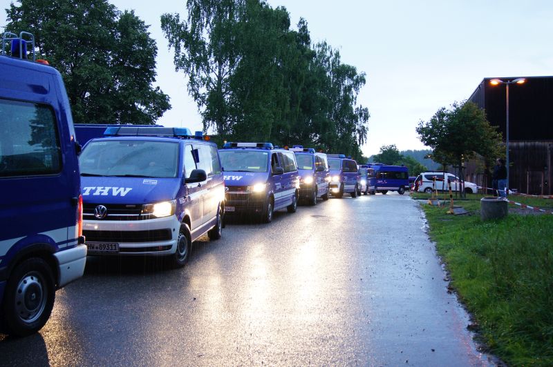 Evakuierungs&uuml;bung des gesamten Zeltlagers