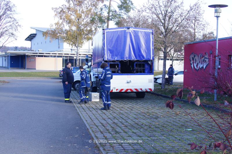 Notwendige Ausstattung wurde im Fernmeldekraftwagen mitgef&uuml;hrt