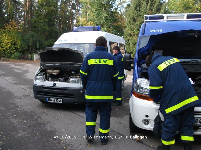 Überprüfung der Betriebs- und Verkehrssicherheit an den Einsatzfahrzeugen