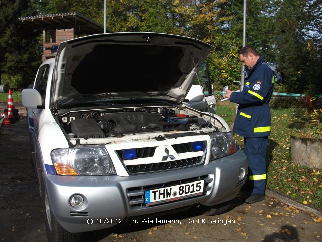 Überprüfung der Betriebs- und Verkehrssicherheit an den Einsatzfahrzeugen