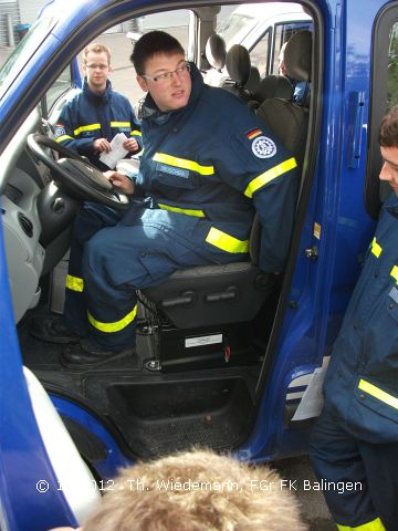 Richtiges Sitzen in Einsatzfahrzeugen will gelernt und verstanden sein