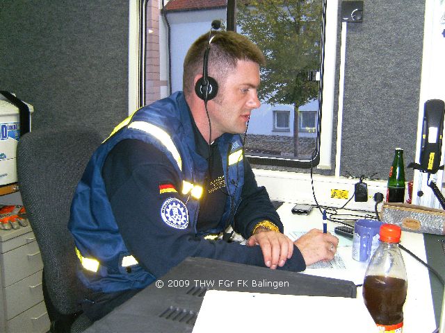 Christoph Wiedemann (FMTrFü) in der Funktion Fernmelder