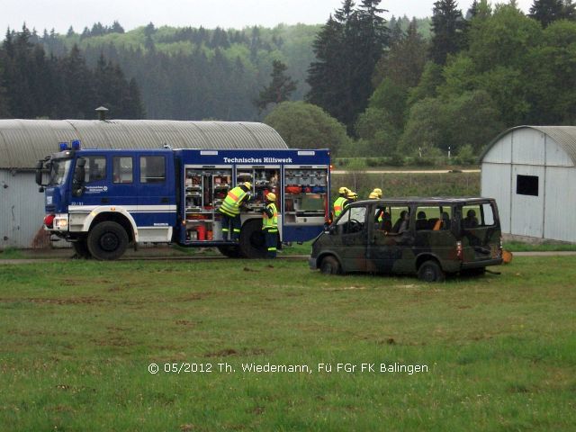 Station Windbruch anlässlich des THW Wettkampfes Stetten a.k.M. 2012