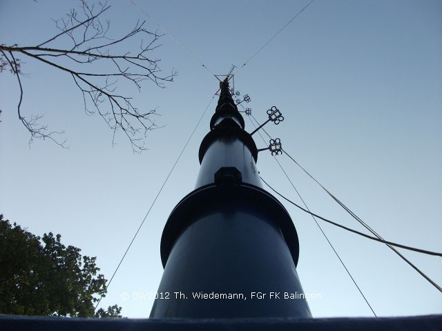 THW Mastkraftwagen auf 40m ausgefahren