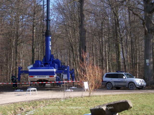 Aufbau des MastKW Balingen im Wald in Tukastan