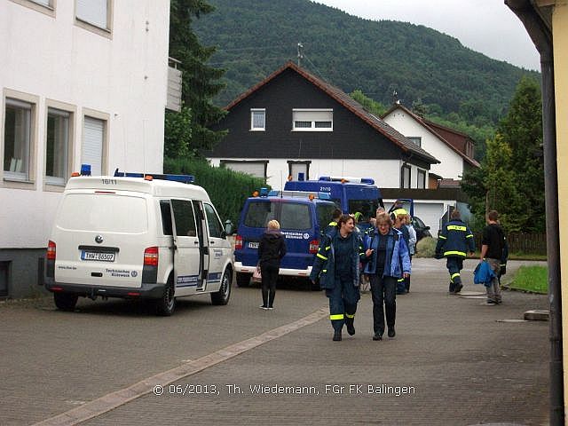 Zusammenstellung des Verbandes auf dem Gelände des OV Balingen