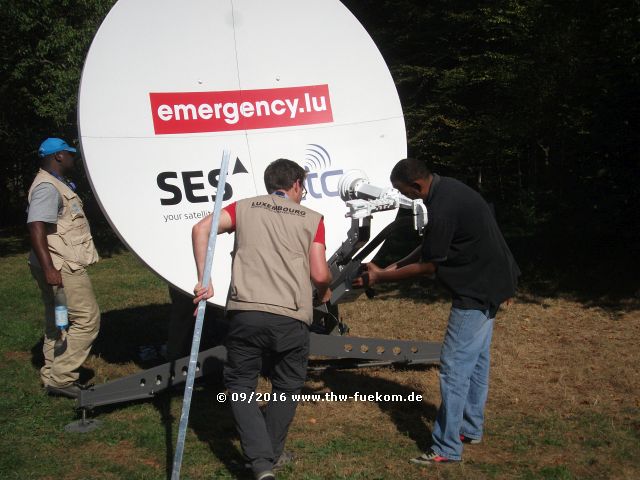 Errichten einer Sat-Com Anlage