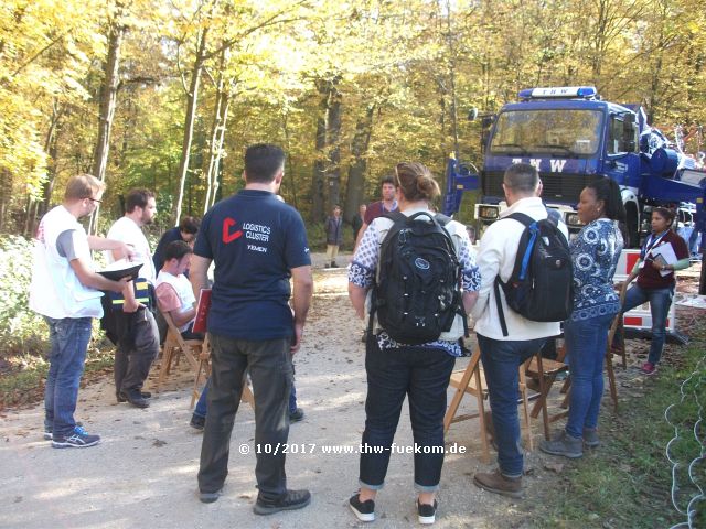 Internationales Meeting im Camp - Aidworker vor Ort 